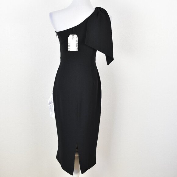 Dress The Population TIFFANY One Shoulder Midi Sheath Dress NEW - S - Picture 6 of 11